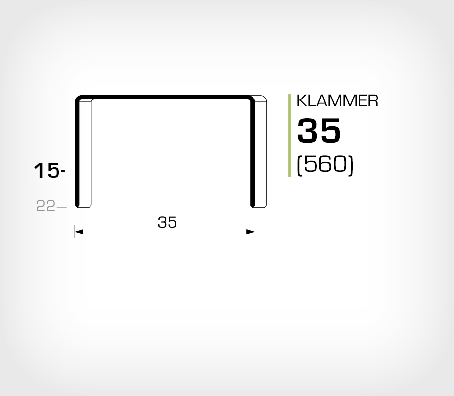 Klammer 35/15 (560-15K) - OMER