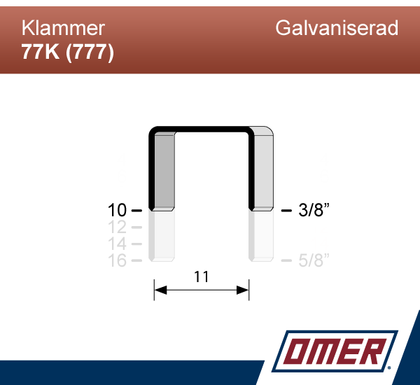 Klammer 77K/10 (777-10) - Ask