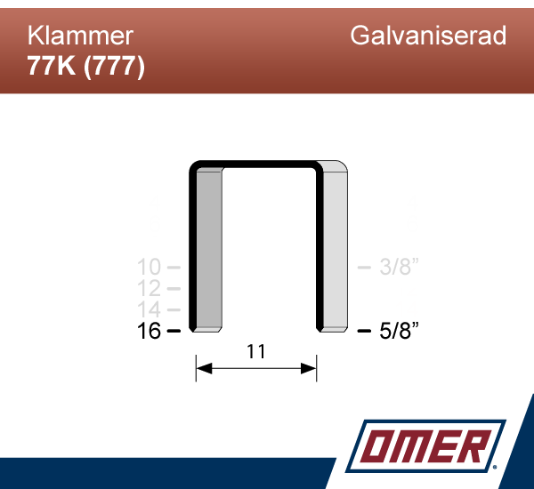 Klammer 77K/16 (777-16) - Ask