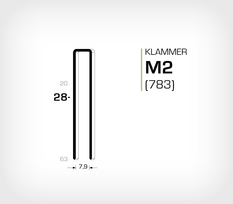 Klammer M2/28 (783-28)