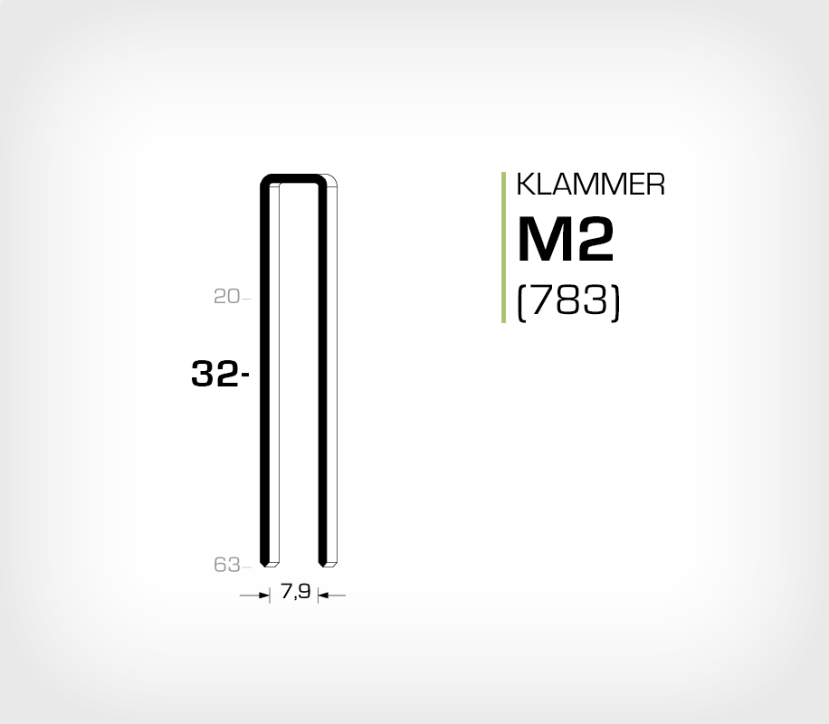 Klammer M2/32 (783-32)
