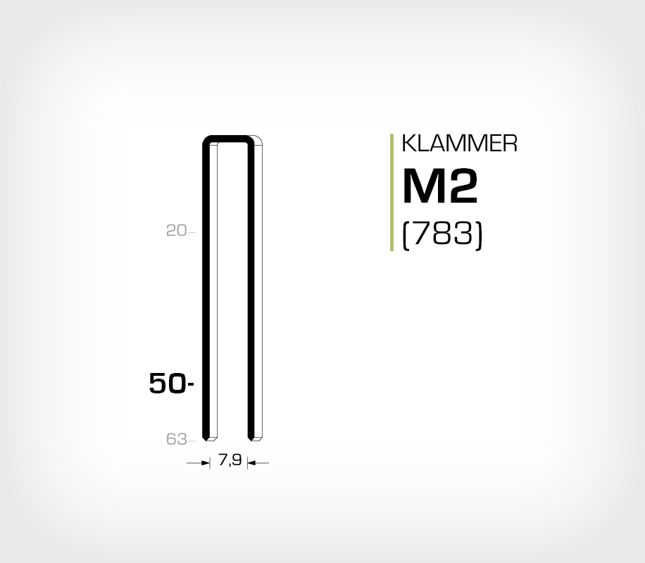 Klammer M2/50 (783-50)