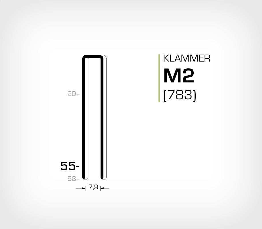 Klammer M2/55 (783-55)