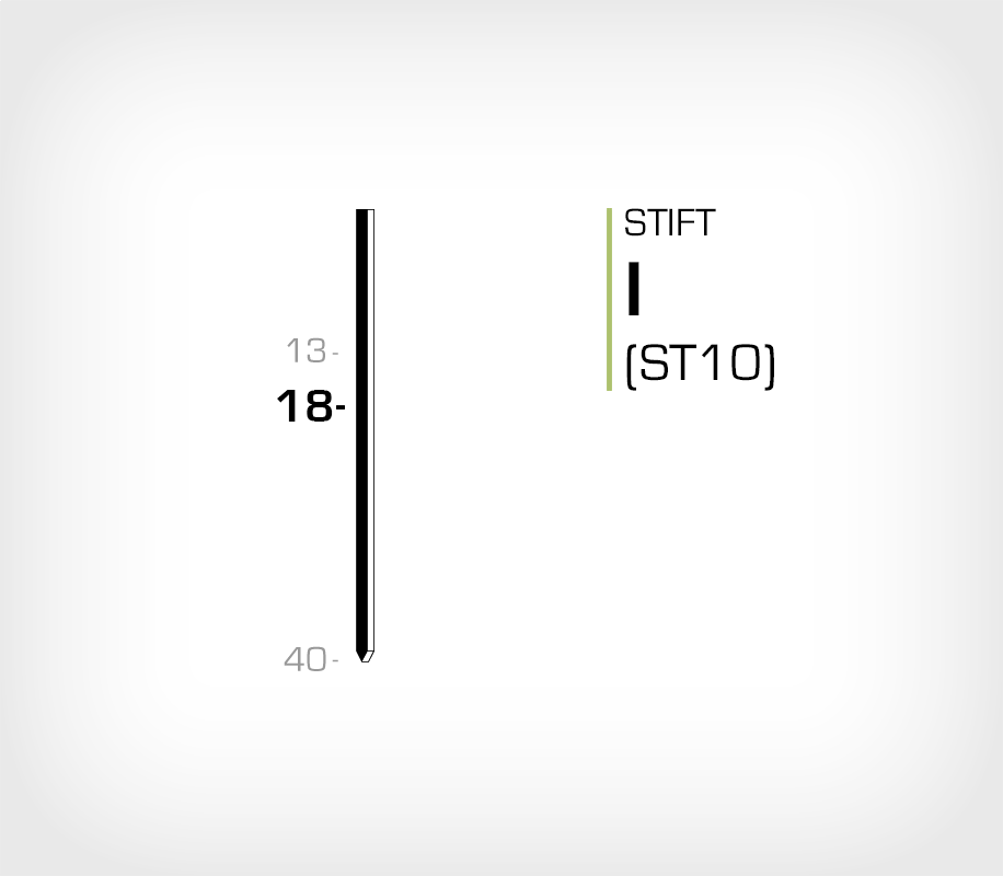 Stift I/18 Galv - Stiftverktyg