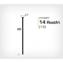 Dyckert 14/20 SS Rostfri (SKN 16-20 SS) - 4000 st /ask