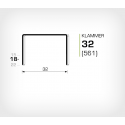 Klammer 32/18 (561-18K) - 2000 st / ask