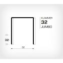 Klammer 32/32 - 10000 st / kartong