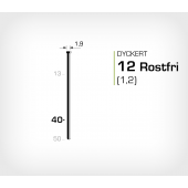 Dyckert 12/40 SS Rostfri (SKN 12-40 SS)