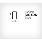 Klammer 3G/6 Elförzinkad Galv (670-06)
