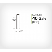 Klammer 40/10 Elförzinkad Galv (690-10)