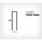 Klammer 500/20 Elförzinkad Galv (HK520)