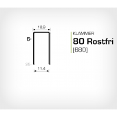 Klammer 80/6 SS - Rostfri