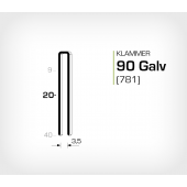 Klammer 90/20 Galv - Elförzinkad (781-20)